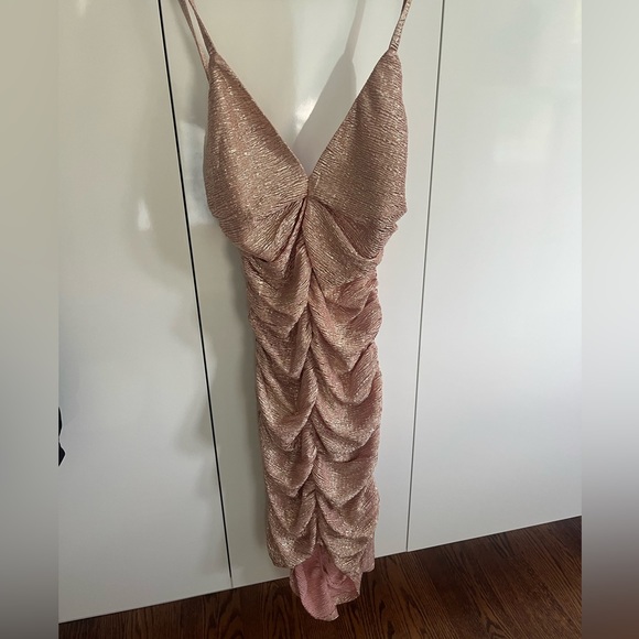 REVOLVE NBD MINI ROSE GOLD DRESS - Picture 3 of 6
